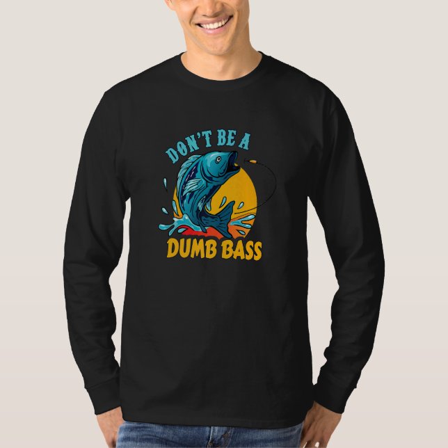 T-shirt Pêcheur Pêcheur Basse Poisson (Devant)