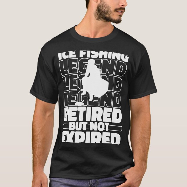 T-shirt Pêcheur Retraite Pêche sur glace (Devant)