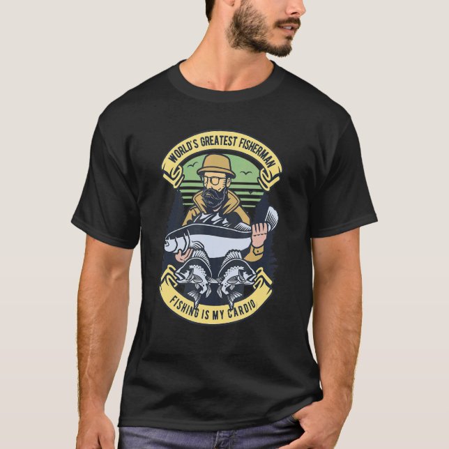 T-shirt Pêcheur sous l'eau (Devant)