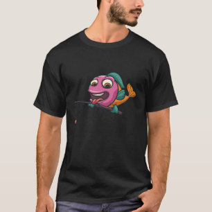 T-shirt Pêcheur tenant une canne à pêche Pêcheur