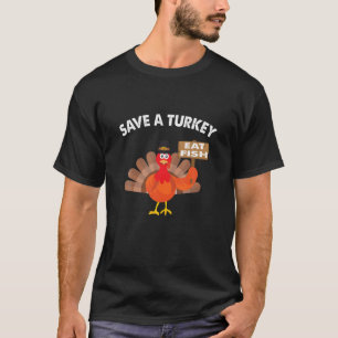 T-shirt Pêcheur Thanksgiving Drôle cadeau Teft Thanksgivin