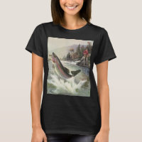 Pêcheur vintage de truite arc-en-ciel Pêche du poi