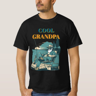 T-shirt Pêcheur Vintage Sur Le Quai Design De Pêche Rétro