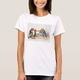 T-shirt Pêcheurs à un cabestan, de 'costume de grand Bri