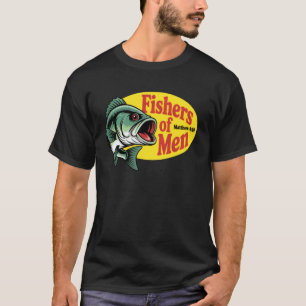 T-shirt Pêcheurs chrétiens d'hommes Matthieu 4 19 Verset