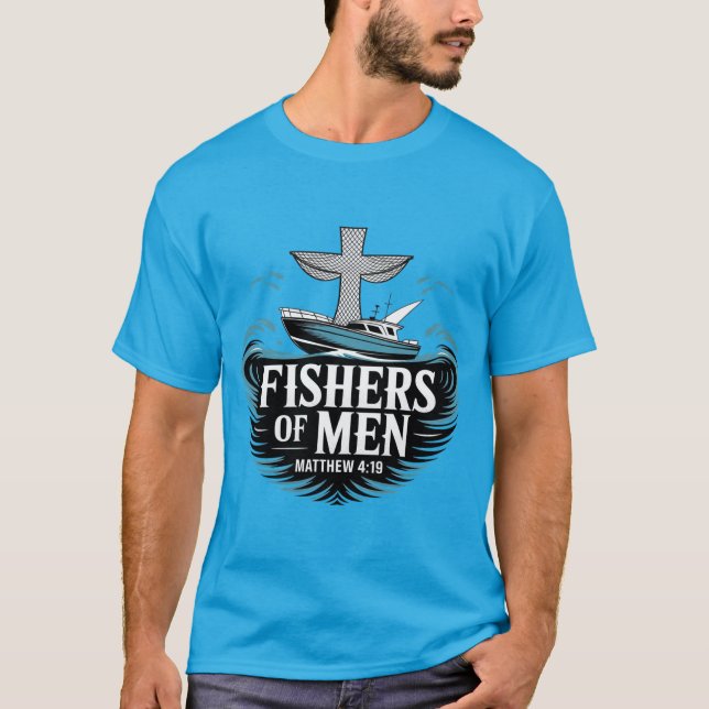 T-shirt Pêcheurs d'hommes chrétiens  (Devant)