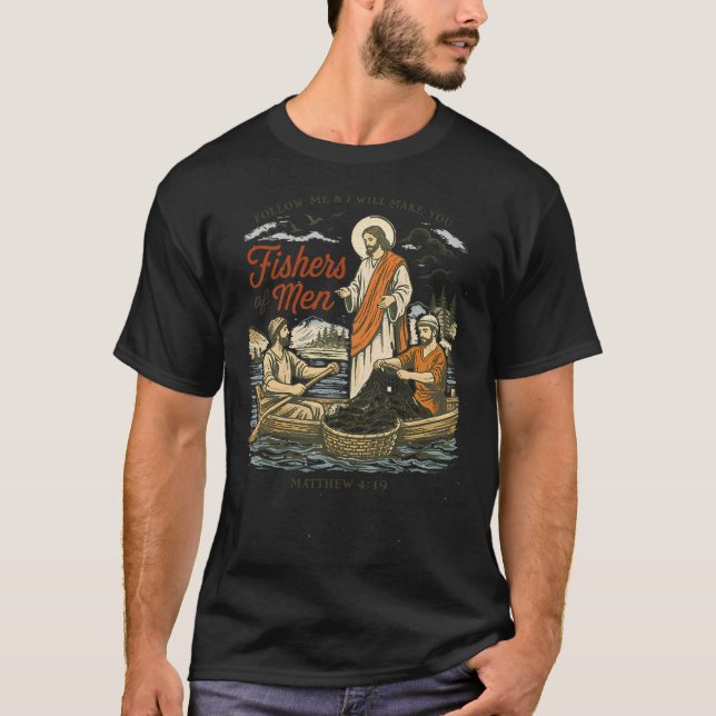 T-shirt Pêcheurs d'hommes Jésus  (Devant)