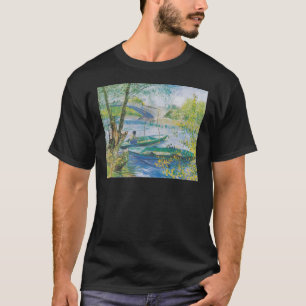T-shirt Pêcheurs et bateaux de Van Gogh au Pont de Clichy