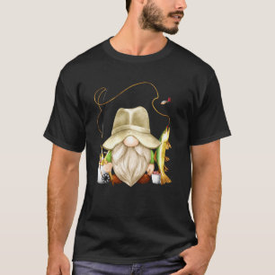 T-shirt Pêcheurs Gnomie Noël Couple assorti Pêcheur Gno