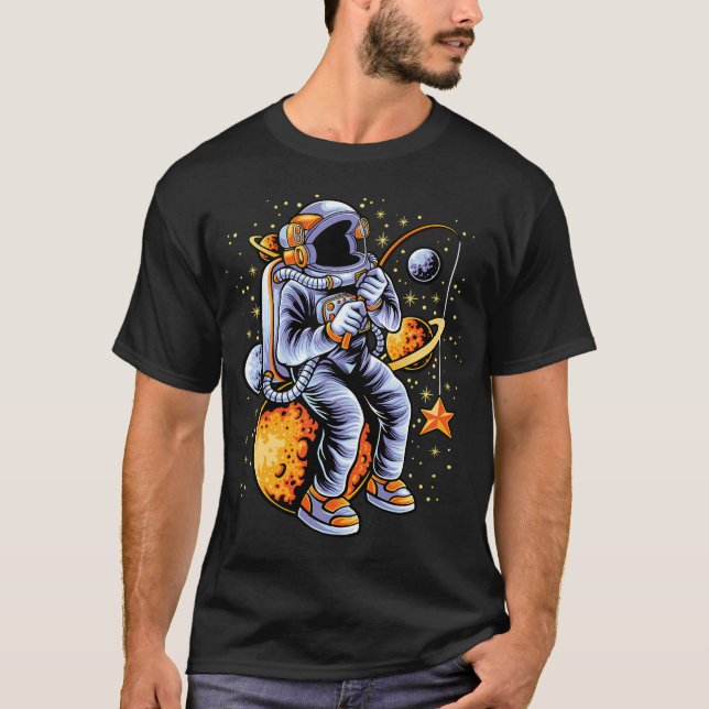T-shirt Pêcheurs, graphique silhouette classique moderne d (Devant)