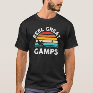 T-shirt Pêcheurs Hommes Moulinet Grands Gamps Pêche Vintag