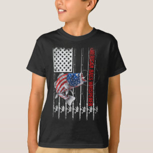 T-shirt Pêcheurs Patriotiques Américains B Pro Whisperer P