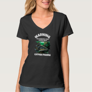 T-shirt Pêcheuse De Catfish Chez Les Femmes, Parler Au Has