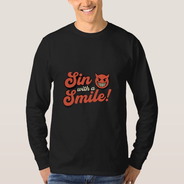 T-shirt Péchez avec un Sourire ! (Devant)
