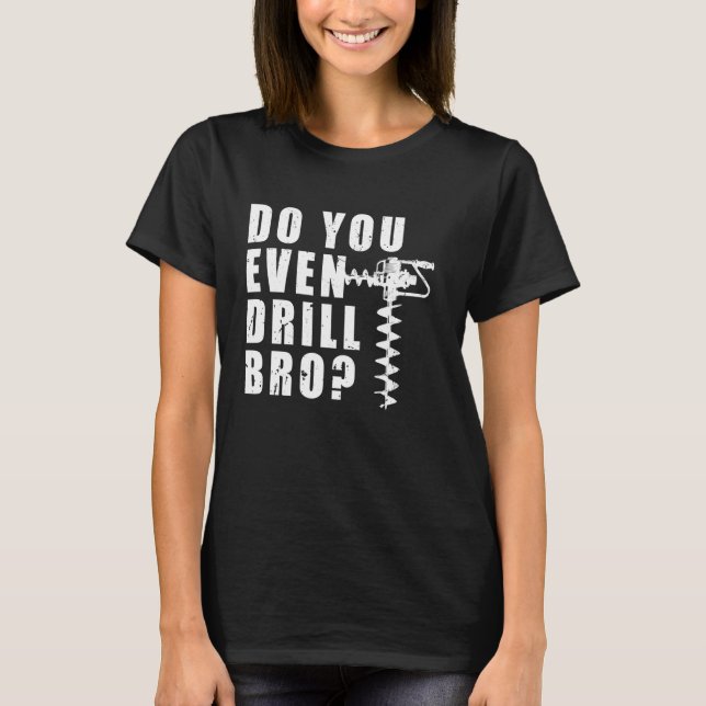 T-shirt Pêchez-Vous Même Bro Ice Fishing (Devant)