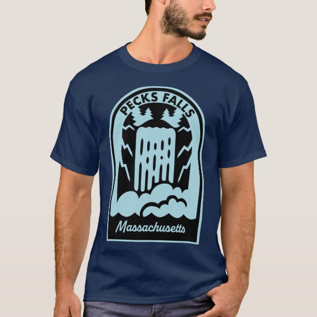 T-shirt Pecks Falls Massachusetts Grande Taille (Devant)