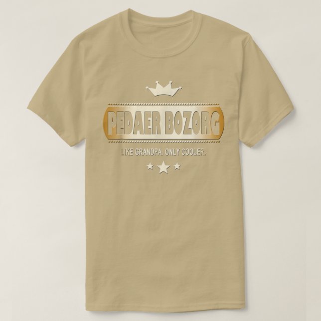 T-shirt Pedaer Bozorg comme grand-père seulement Tee Glaci (Design devant)