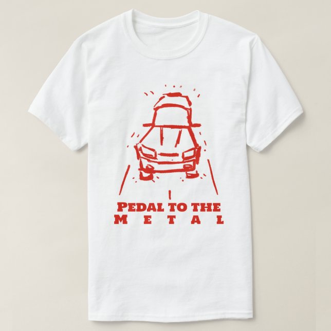 T-shirt Pédale au métal (Design devant)