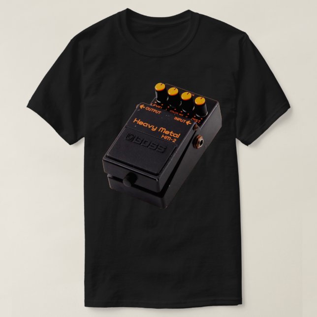 T-shirt Pédale DE MÉTAUX LOURDS HM-2 de guitare (Design devant)