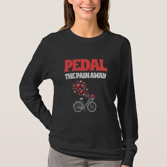 T-shirt Pédale La Douleur loin VTT VTT vélo vélo MTB Cycll (Devant)
