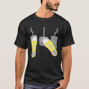 T-shirt Pédales de voiture manuel Stick Shift Gearbox Voit