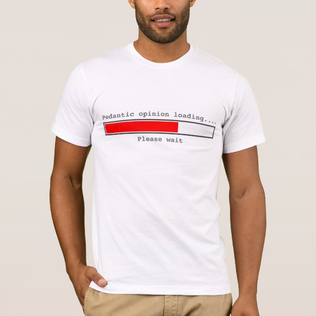 T-shirt pédant de chargement d'opinion (Devant)