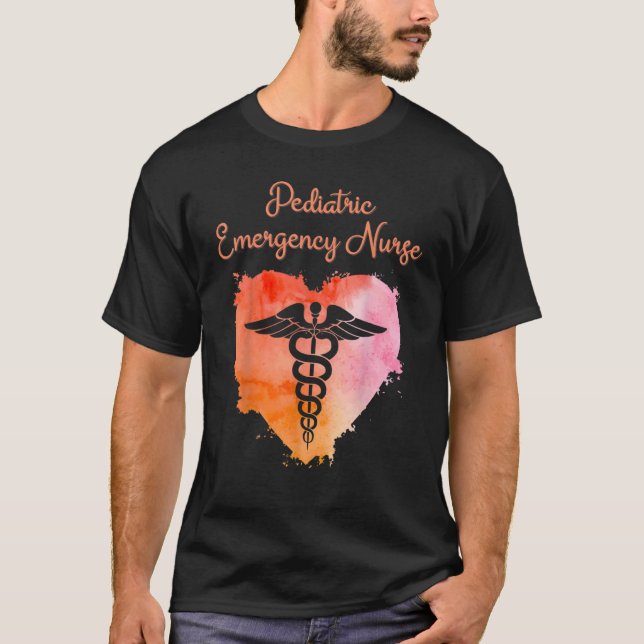 T-shirt Pediatric Emergency Nurse  Nurses Graduation Caduc (Devant)