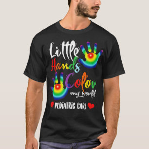 T-shirt Pédiatrie Pédiatrique Infirmière Petite Mains Coul