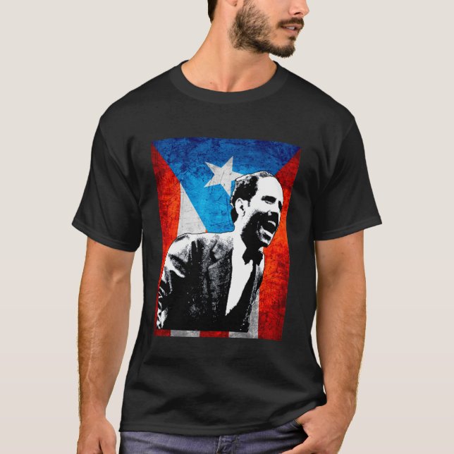 T-shirt Pedro Albizu Campos Le Maître Boricua Porto Rico (Devant)