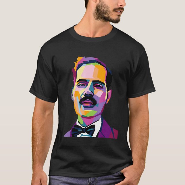 T-shirt Pedro Albizu Campos Porto Rico Histoire Resiste Po (Devant)