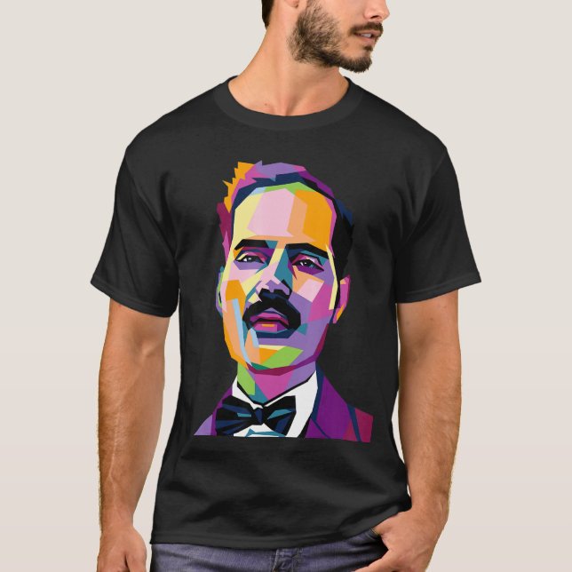T-shirt Pedro Albizu Campos Porto Rico Histoire Resiste Po (Devant)
