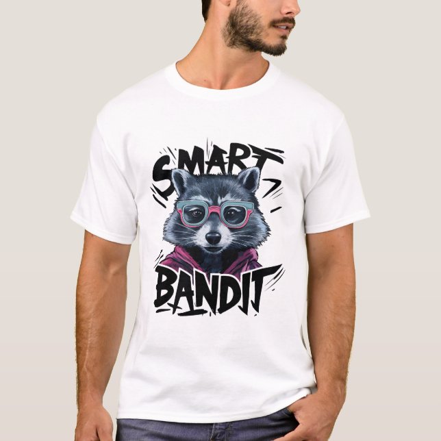 T-shirt Pedro Raccoon élégant (Devant)