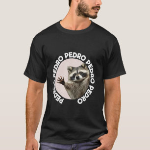 T-shirt Pedro Racoon Funny Animal Mignonne Design Amusant 