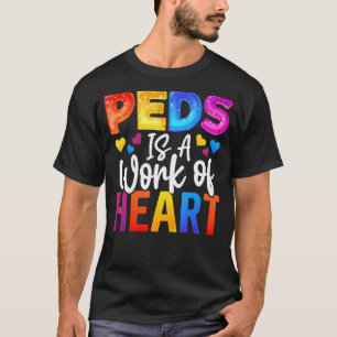 T-shirt PEDS Est Une Œuvre De Cœur Petit Train Jouet Peds 