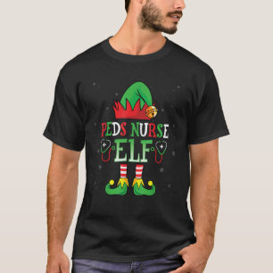 T-shirt PEDS Nurse Elf Xmas Party Infirmière pédiatrique I