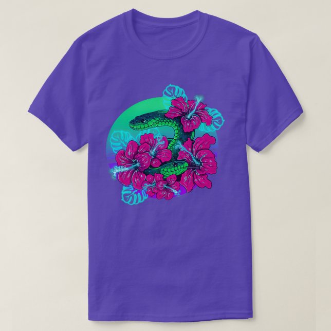 T-shirt PeekABoo Green and Pink  (Design devant)