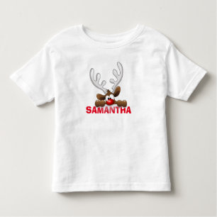 T-shirt Peeking Reindeer Toddler Fine Jersey