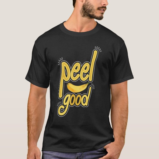T-shirt Peel Good Women Banana Jaune Fruit Love (Devant)