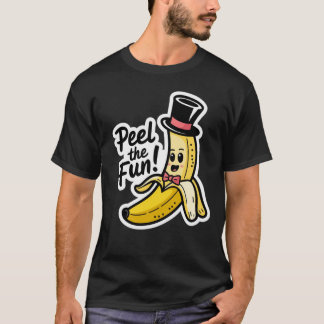 T-shirt peel the fun banana design créatif