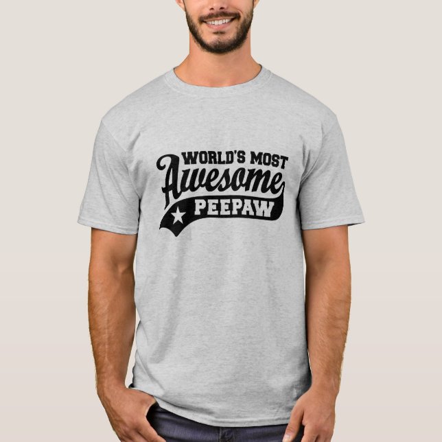 T-shirt PeePaw le plus génial au monde (Devant)