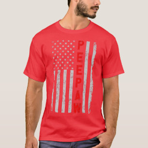 T-shirt Peepaw Patriotic Funny Fête des pères Amérique Vin