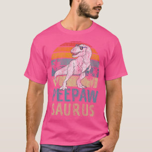 T-shirt Peepawsaurus T Rex Dinosaur Peepaw Saurus Famille