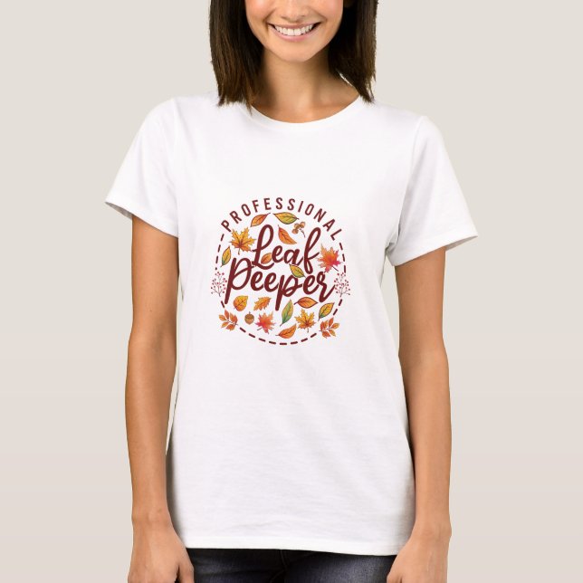 T-shirt Peeper Feuille professionnelle Automne Feuilles co (Devant)