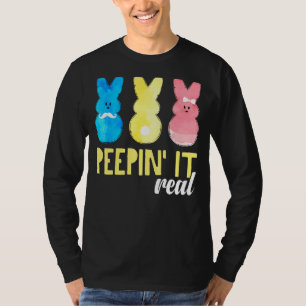 T-shirt Peepin It Real Chemise Happy Chasse aux oeufs de l