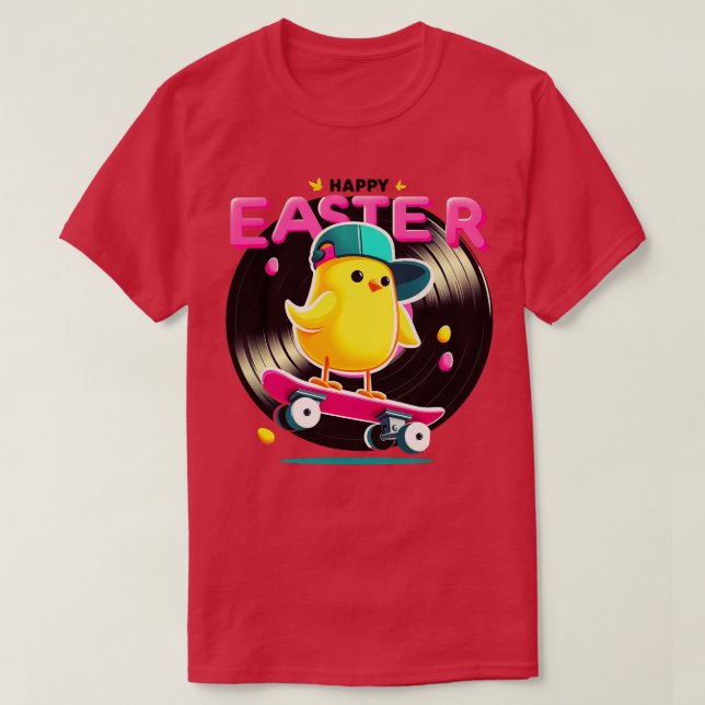 T-shirt peeps de pâques vinyle 5 (Design devant)