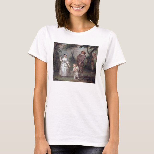 T-shirt Peg Woffington comme Rosalind avec Celia et Touchs (Devant)