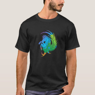 T-shirt Pégase coloré Grec Cheval ailé Magique
