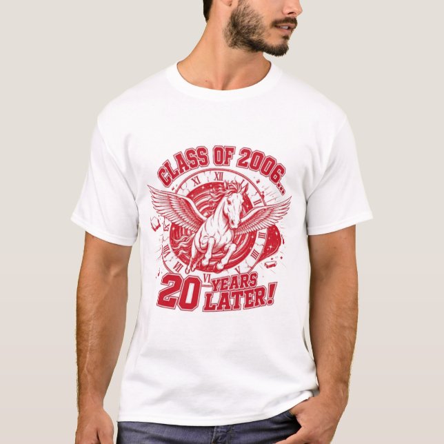 T-shirt Pégase de combat blanc de la SOA : 20 ans plus tar (Devant)