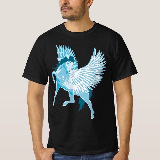 T-shirt Pégase mythologie grecque Cheval ailé (Devant)