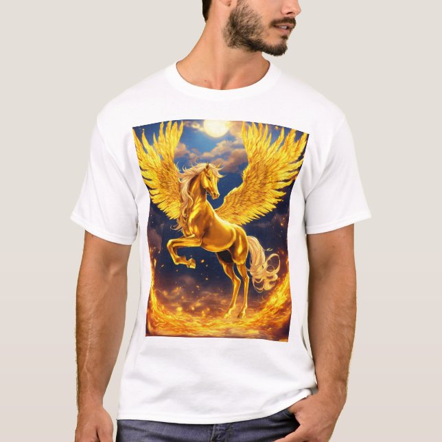 T-shirt Pegasus d'or (Devant)